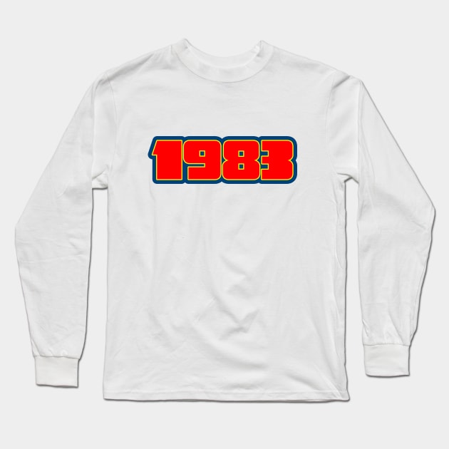 1983 Long Sleeve T-Shirt by nickemporium1